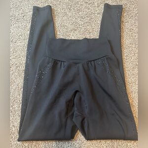 Buffbunny moonstone High-Waist Leggings with Rhinestone Side Detail